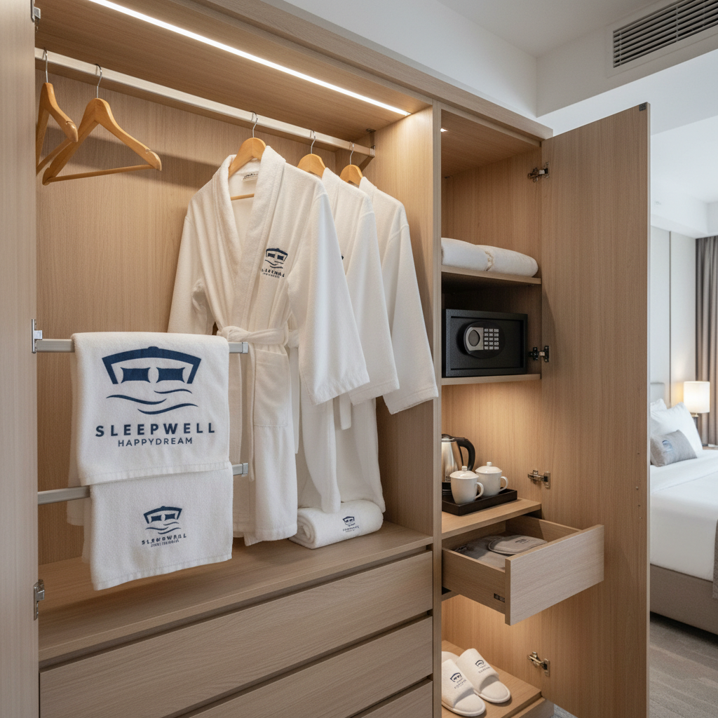 Organized Hotel Wardrobe
