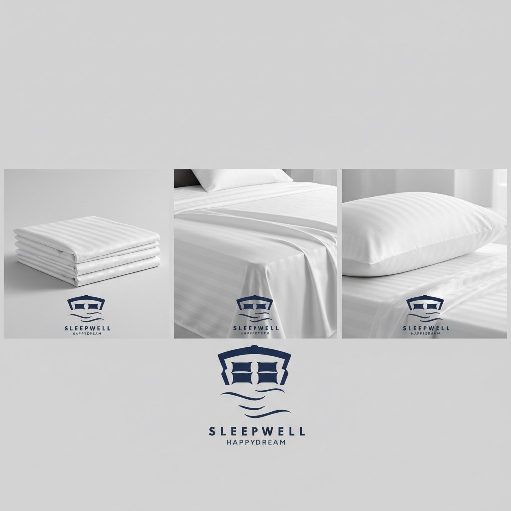 Luxury Satin Stripe Hotel Sheet